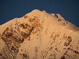 09B Chulu East Close Up At Sunrise Climbing From Col Camp To The Chulu Far East Summit 